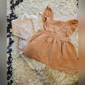 Rabbit & Bear Onsie and Pinafore, 18m